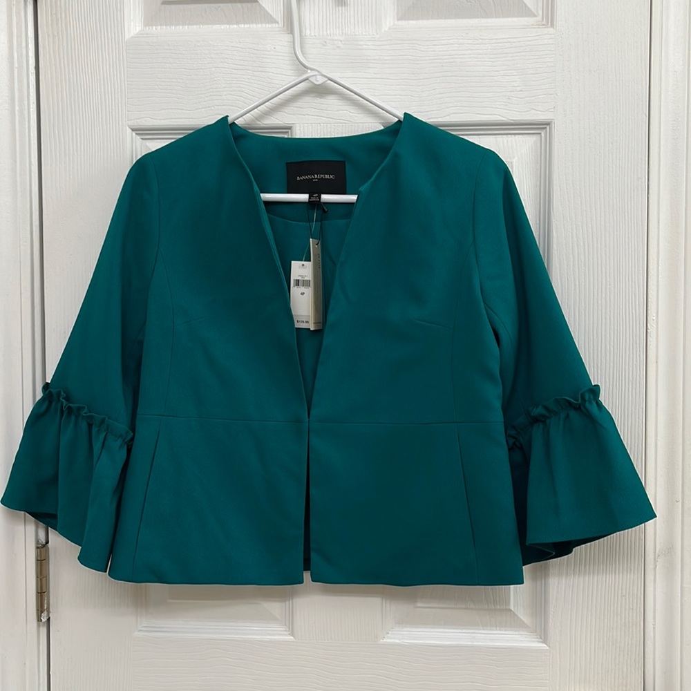 NWT - Cosmic Teal Banana Republic Blazer - 4P